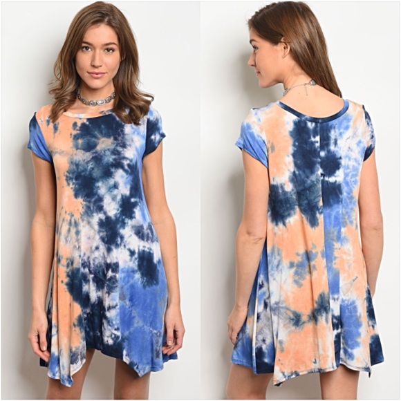 Stunning Tie Dye Tunic Dress SML - Picture 3 of 8